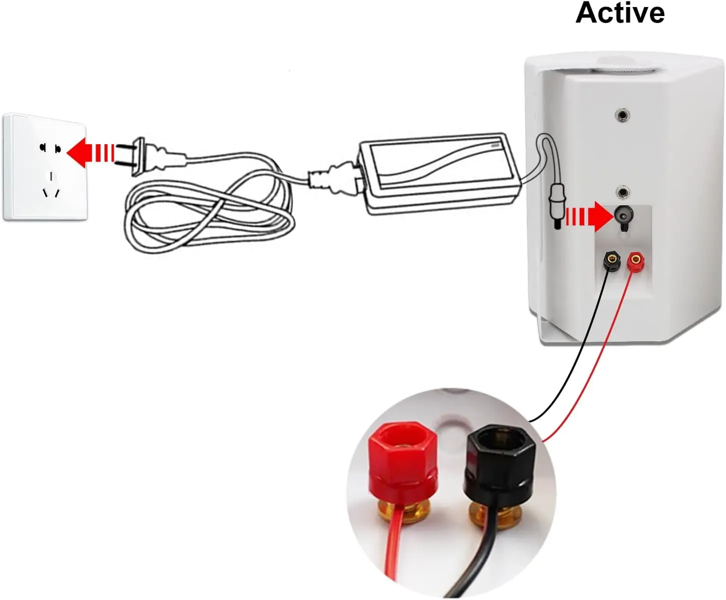 Herdio 5,25 Zoll Outdoor Bluetooth-Lautsprecher 300W Kabelgebundene Wasserdichte Wandmontierte Terrassen- und Boot-Aktivlautsprecher für Garage, Deck und Zuhause – Detail 2