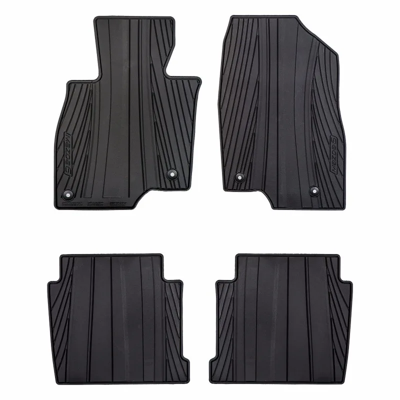 

2014-2017 6 All Weather Rubber Floor Mats Black OEM NEW 0000-8B-H70 United States