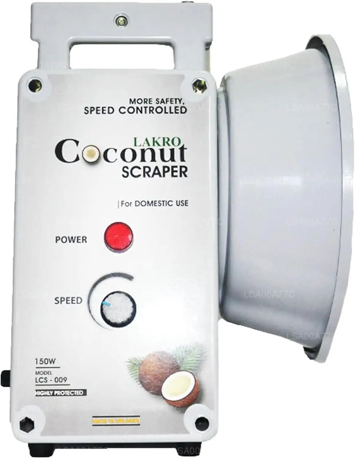 Raspador de coco, modelo LCS-009, 110v