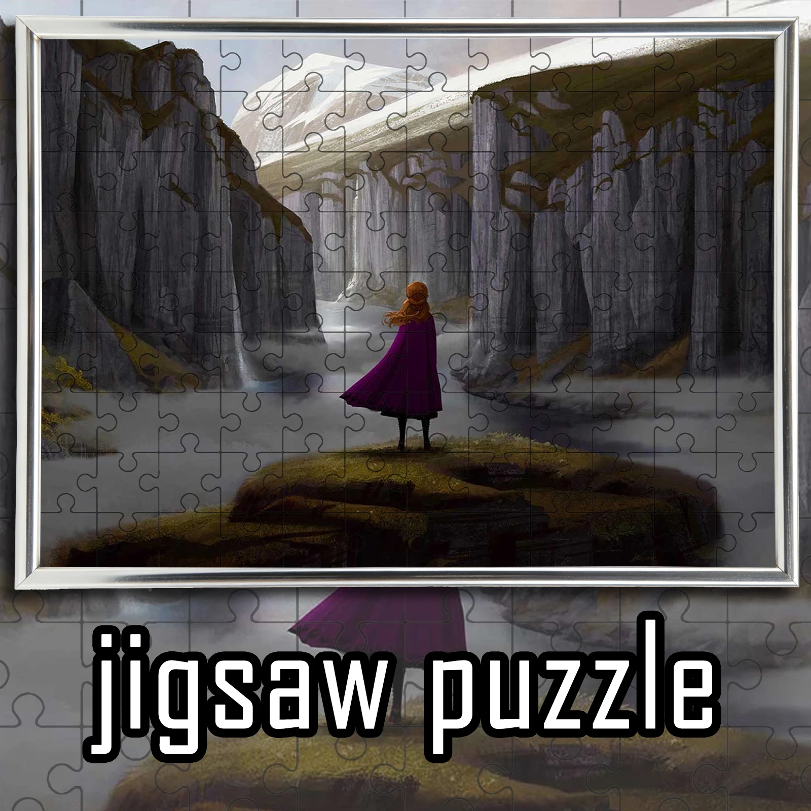 

Пазл с изображением Анны и пейзажей, 108/200/300/500/1000 элементов, деревянная игра-головоломка, украшение для дома, подарок