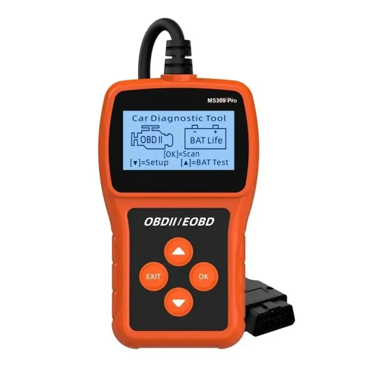 MS309 Pro OBD2 Scanner With Check Engine Code Reader, Automotive OBD II Scanner Fault Diagnosis Tool for All Cars Since 1996