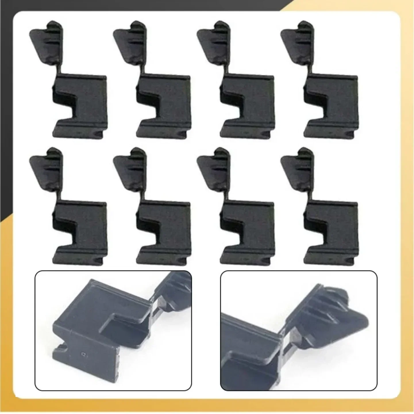 For E93 335i 430i F83 Convertible 8pcs Black Roof Top Hinge Cover Clip Clips 54377187747 Car Replace Part For 3 4 Series