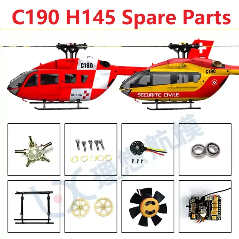 Spare Parts List For RC ERA C190 H145 RC Helicopter Accessosy Body Shell Blade Main Shaft Motor Bearing Gear Servo Receiver etc