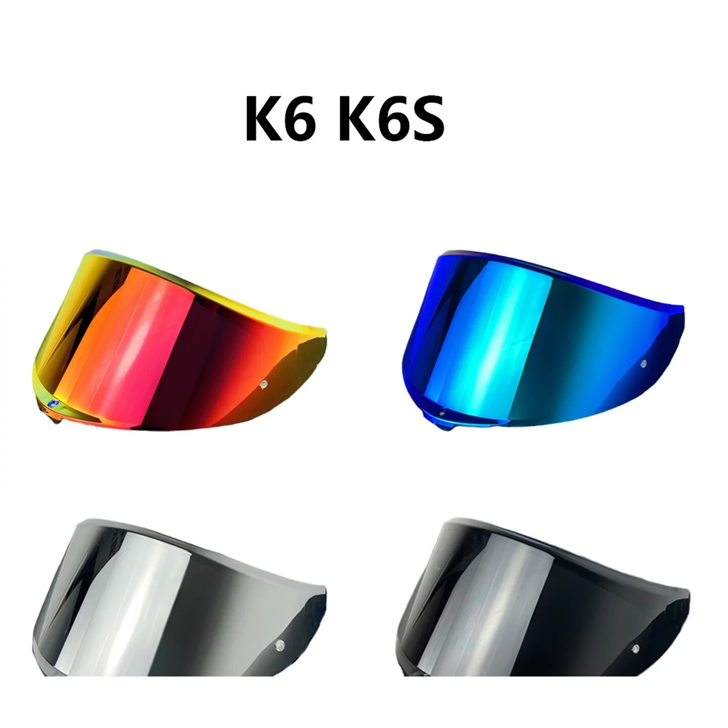 

K6 Lens Is Suitable for AGV K6S Helmet Mirror Plating Daytime Sun Protection UV Protection Night High Definition Windshield