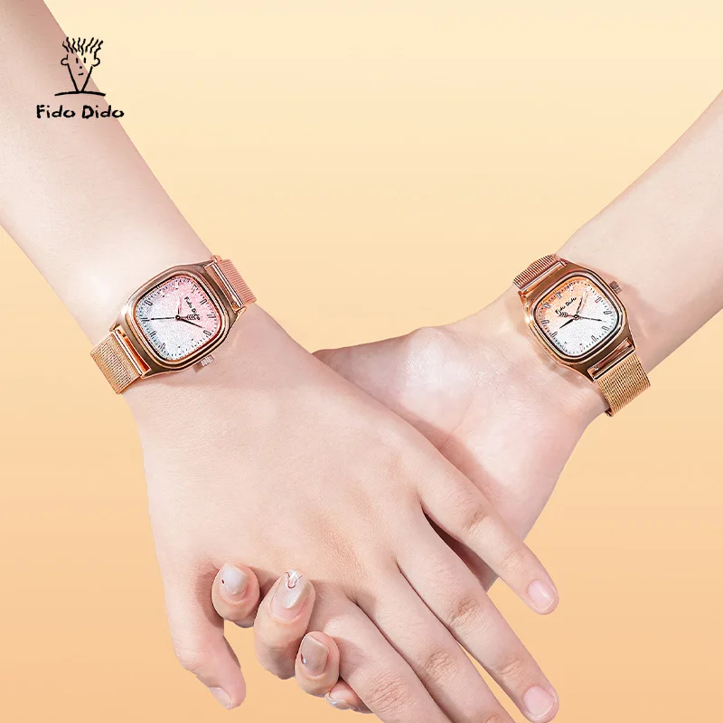 Fido Dido Sports Couple Watch - 50M Waterproof Silicone Strap | Japan Movement | Unisex Digital Analog | Gym Running FD2351-916