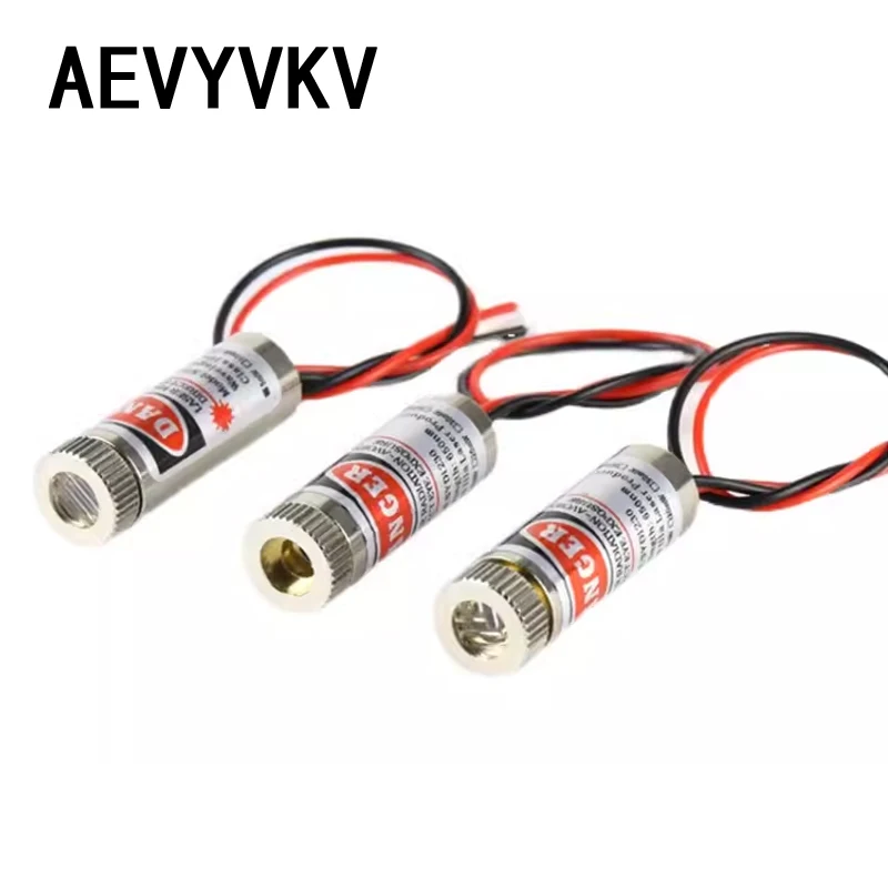 650nm 5mW Red Point / Line / Cross Laser Module Head Glass Lens Focusable Focus Adjustable Laser Diode Head Industrial Class