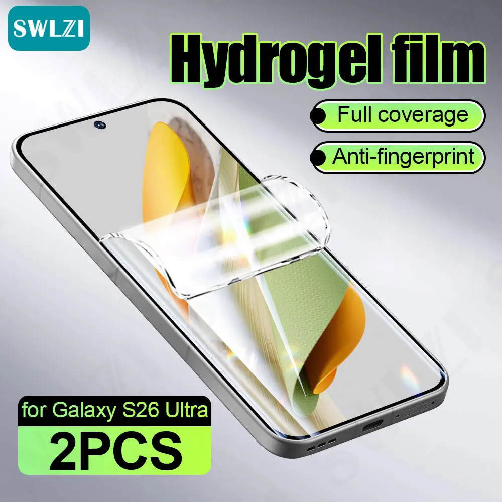 

2Pcs phone screen protector For Samsung S26 plus S25 soft full cover Soft S24 FE hydrogel film S23 S22 protective film S10 Lite