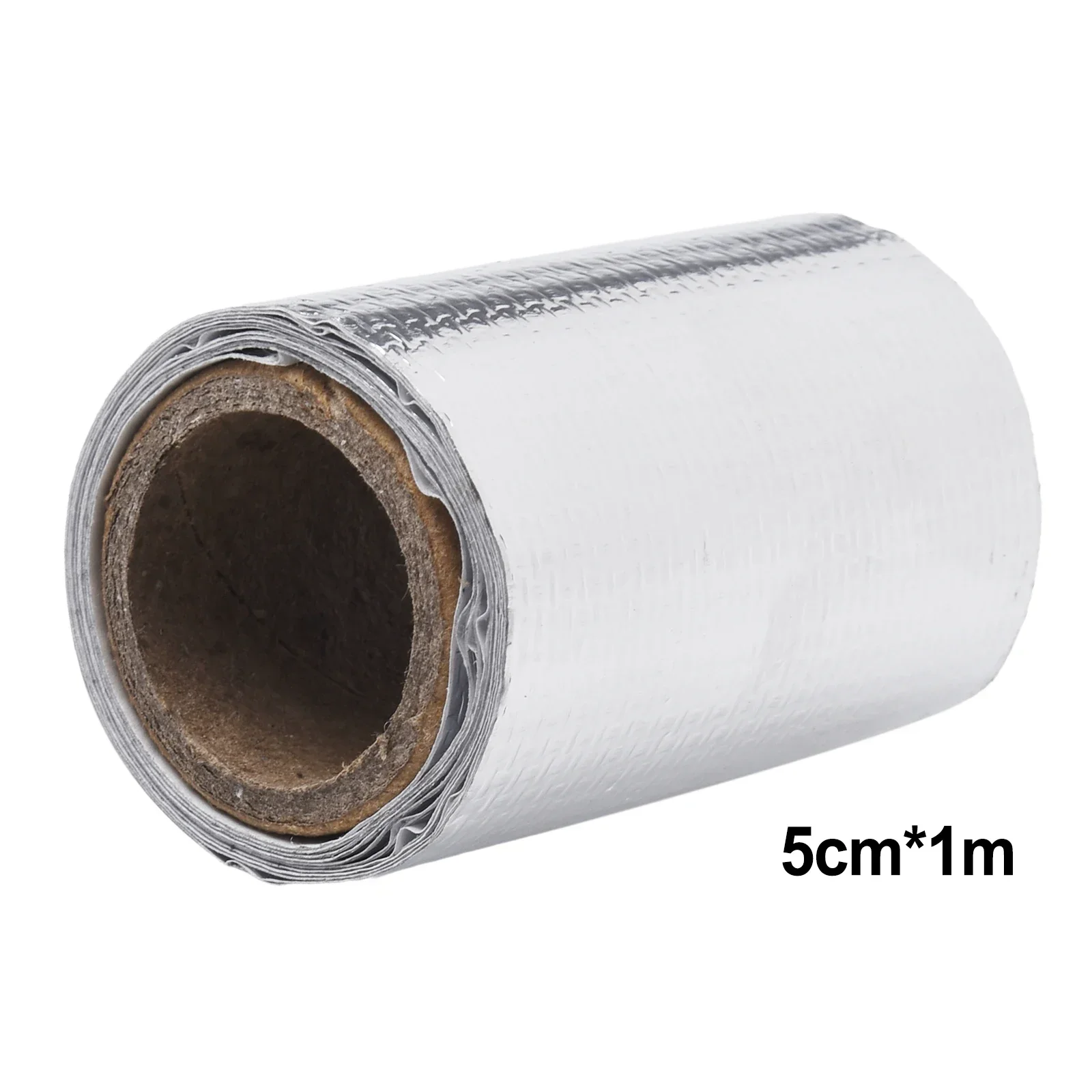 Silver Shield Wrap Tape Exhaust Header Heat Pipe Shield Wrap Tape Roll Easy Installation Effective Heat Reduction