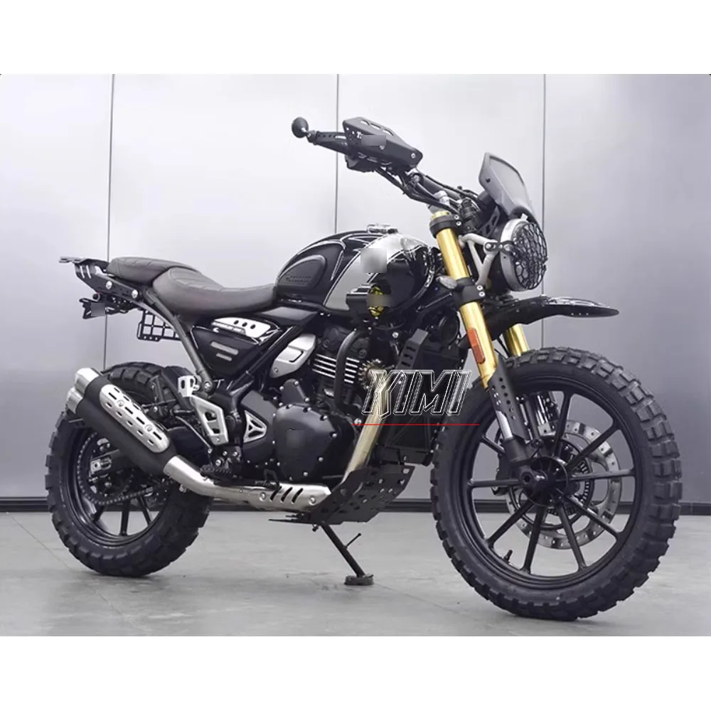 FOR Triumph Scrambler 400X Motorcycle Modified Handlebar Hand Guard Headlight Protection Cover Aluminum Alloy Hand Guard