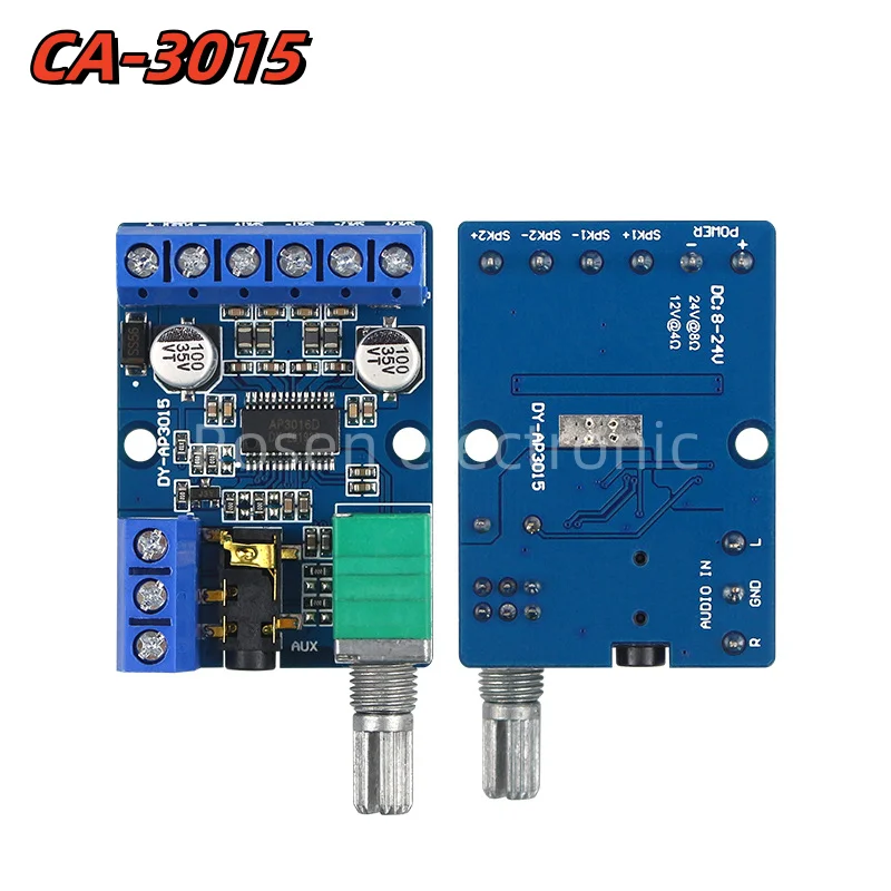 CA3015 30Wx2 High-power Stereo Digital Amplifier Board 12V/24V Power Supply DIY Power DY-AP3015 Amplifier Audio Board New Chips