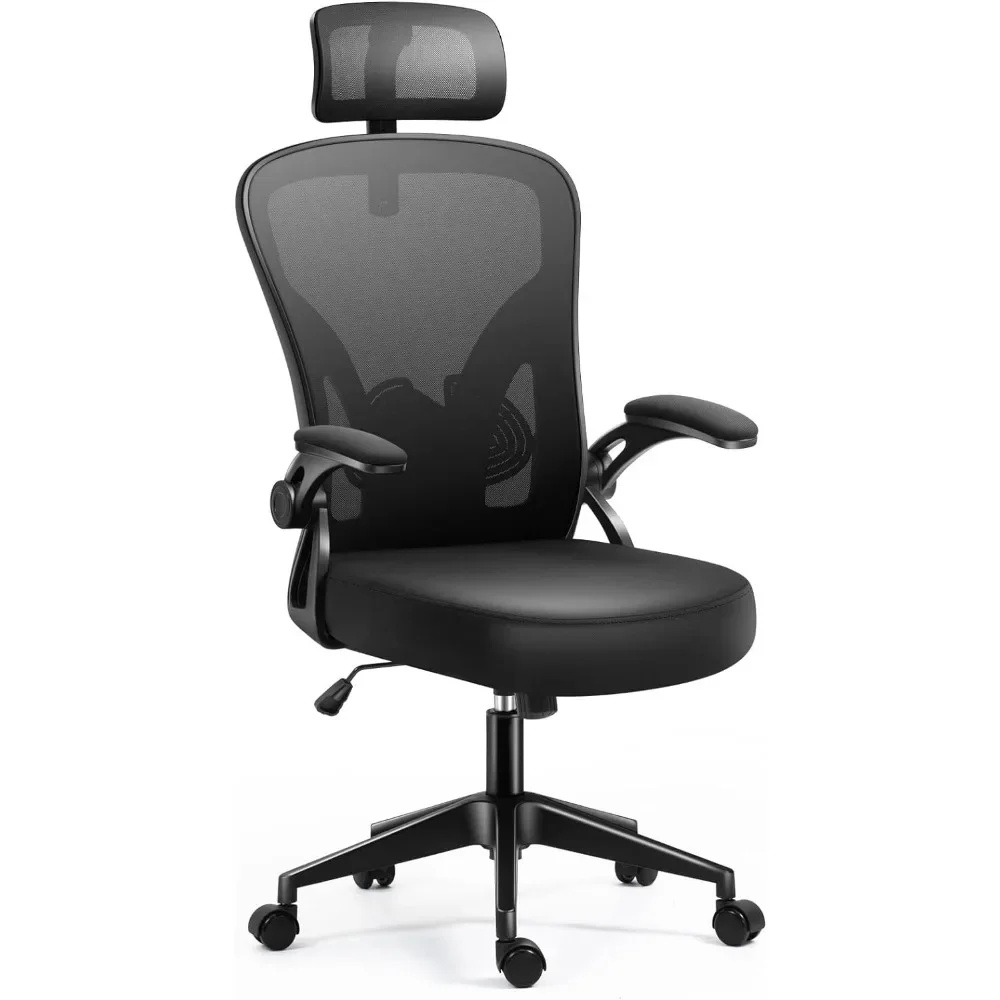 

Office Chair Ergonomic Desk Chair With Adjustable Headrest and Lumbar Support Mobile Computer Armchair Chairs Backrest Furniture