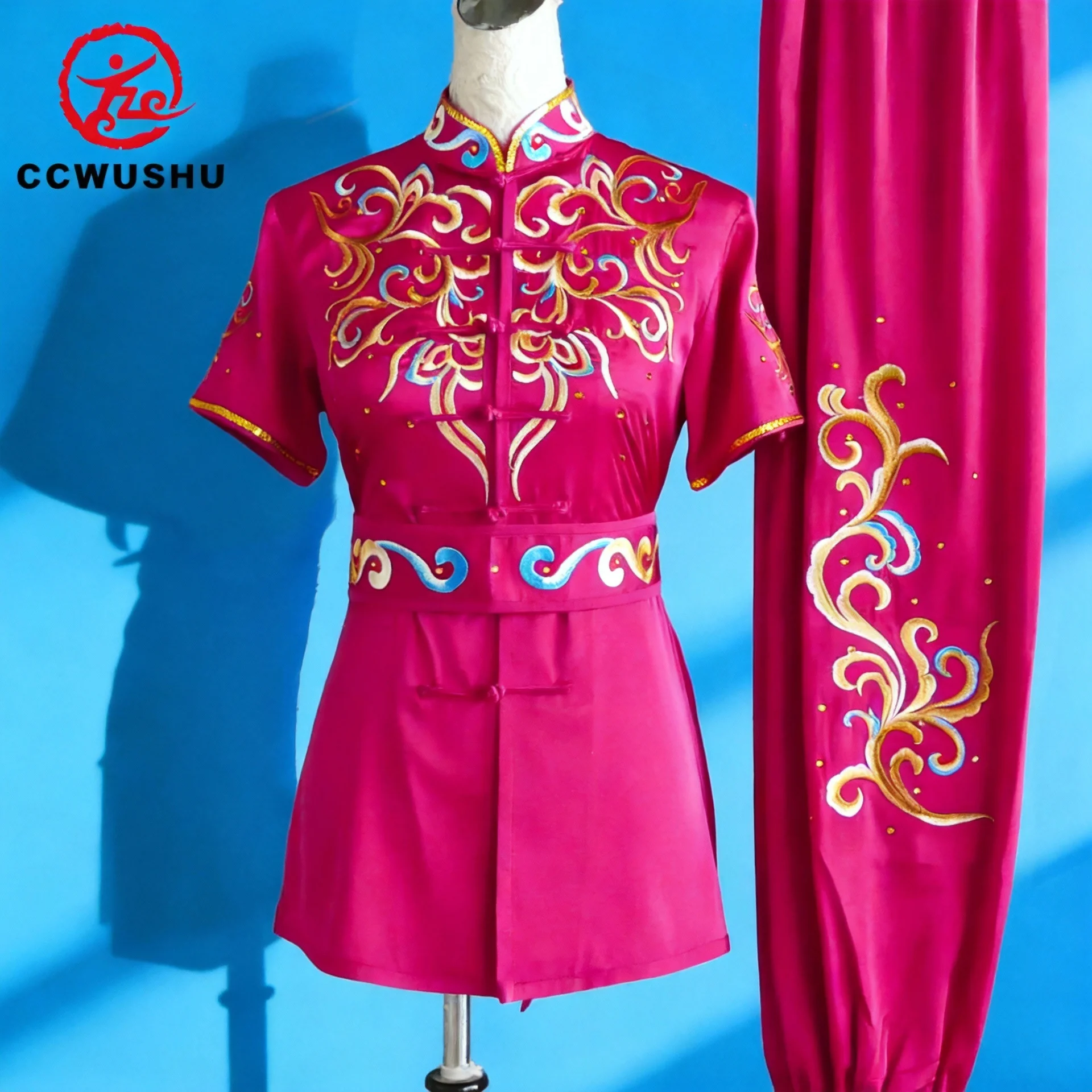 

Индивидуальная одежда для соревнований по боевым искусствам, одежда с вышивкой, ушу, тайчи, тайцзи, одежда Changquan, униформа CCWUSHU