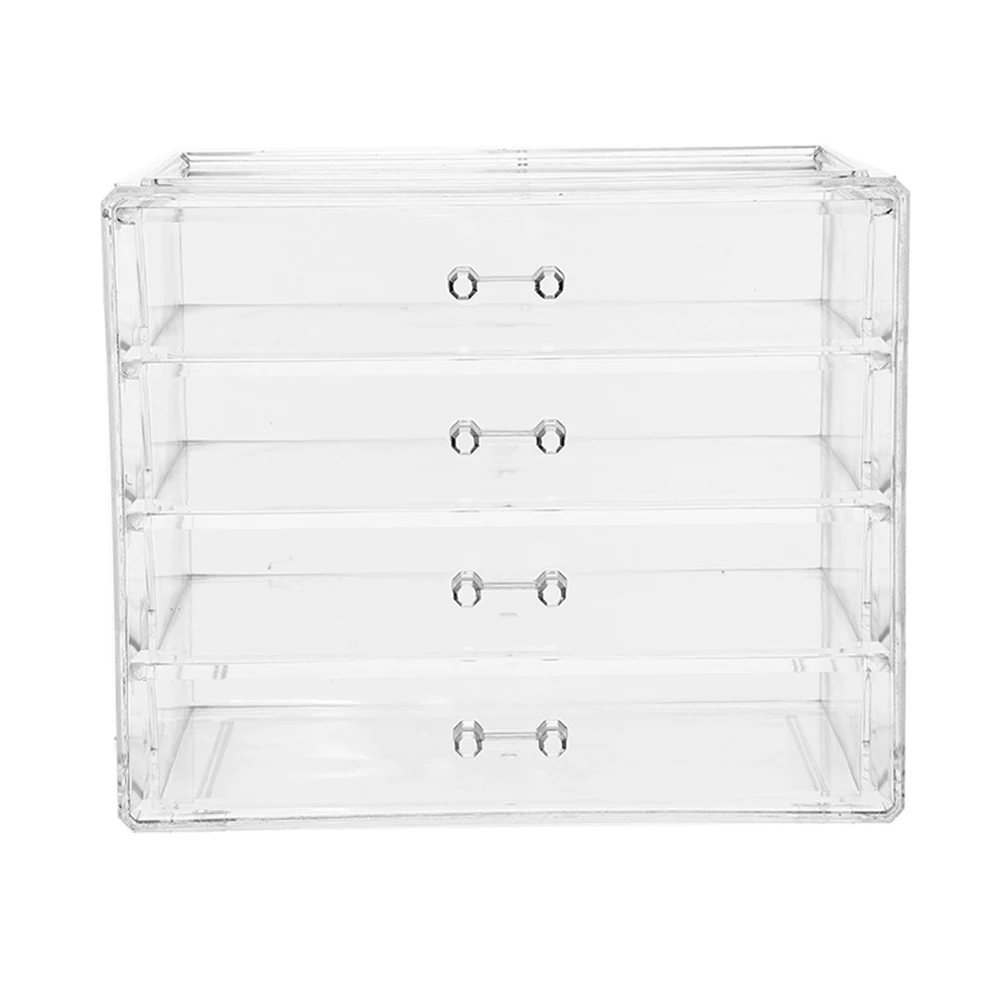 

Storage Box Acrylic Material Drawer Beauty Organizer Make Up Travel Display Case Enough Room Clean Transparent Design