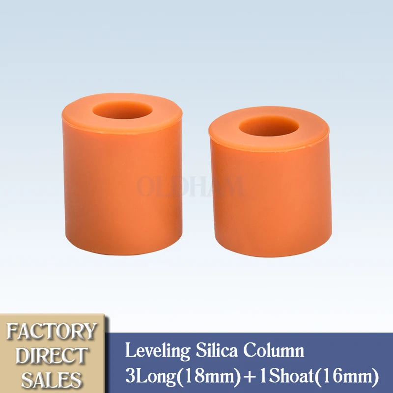 Oldham 4pcs Leveling Silica Column High Temperature Silicone Solid Spacer Hot Bed Leveling Column for Ender3 3S 3 Pro 3 V2 CR10