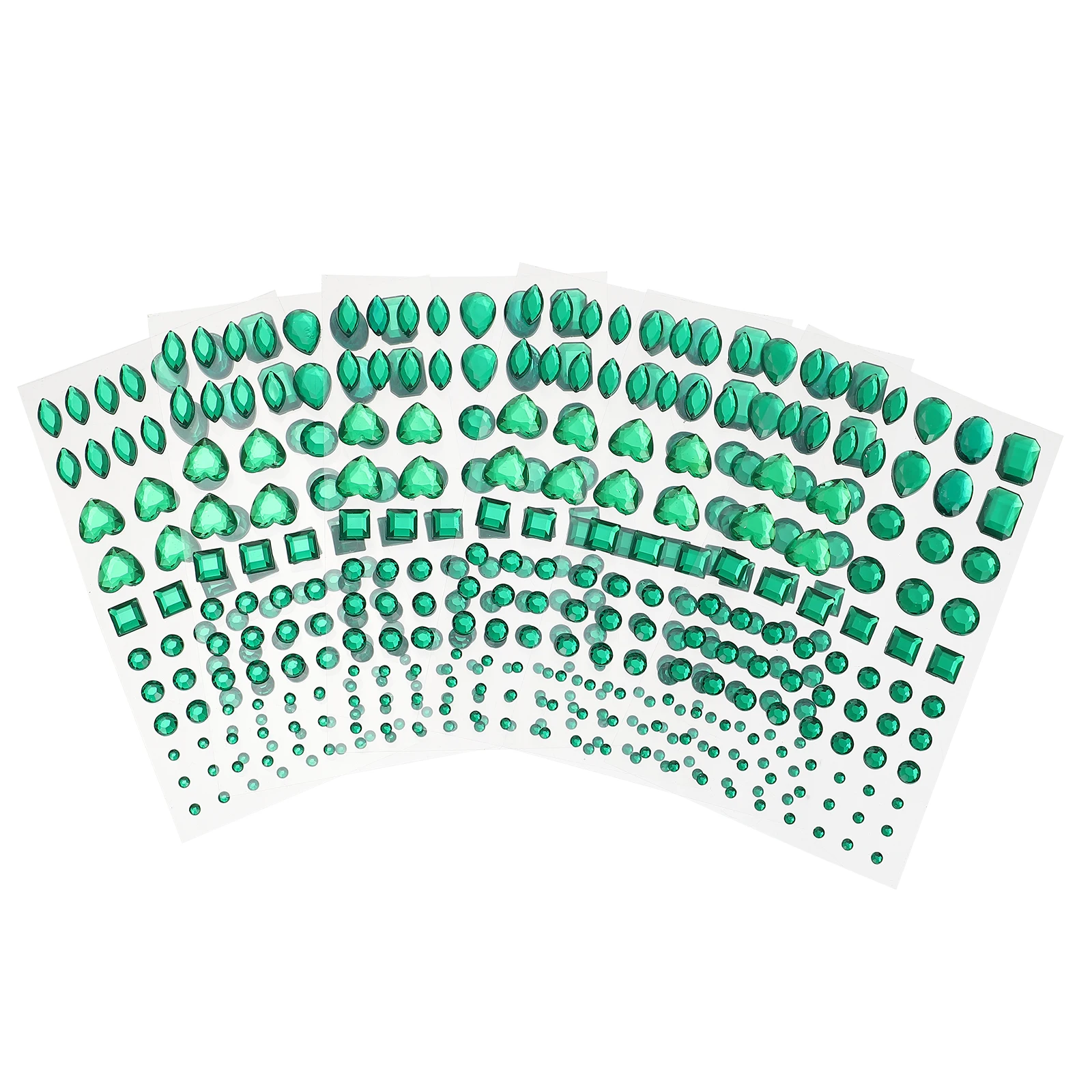 

6 Sheets Crystal Diamond Sticker Attractive Stickers for Crafts Jewelry Beautiful Rhinestone Paper Plastic