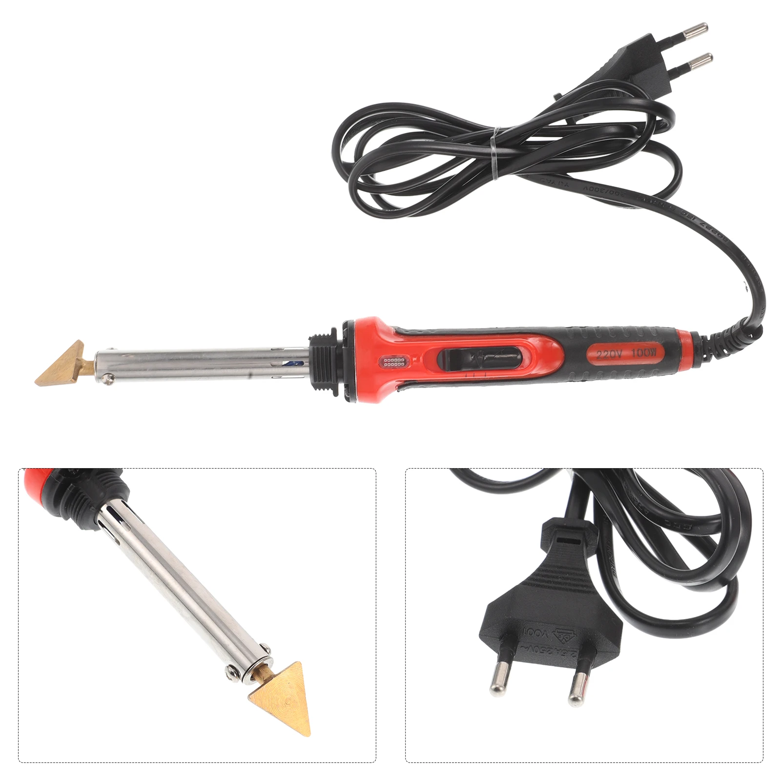 

1 Set Automotive Repair Welder Machine Bumper Crack Fix Tool Durable Metal Plastic Construction Soldering Iron Operation Car
