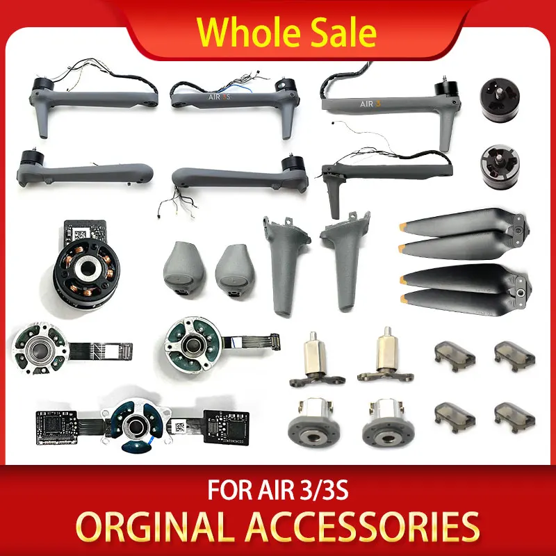 Original Y/P/R Motor For Air 3/3S Front Left Right Propeller Rear Back Shell Arm With Motor For Air 3/3S Repair Parts