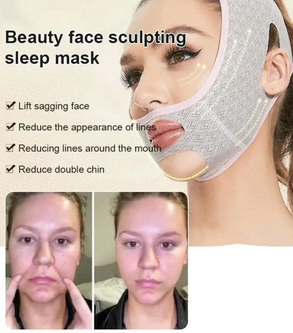 Reusable Face Slimming Bandage Women Chin Cheek Lift Up Belt Face Skin Care Beauty Tool V Line Face Shaper Facial Lifting Strap