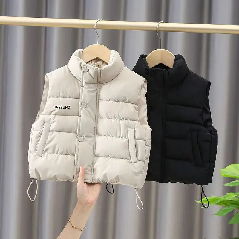 

Thickened Children's Vest Outdoor Wear Casual Loose Boys' Shoulder Pad Autumn Winter New Style Fashionable Mallard Duckling