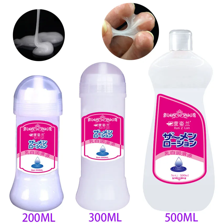 Lubricante japonés para sexo, 200ml/300ml/500ml, lubricante de Semen simulado para parejas, lubricación Anal y vaginal, artículos íntimos para adultos, más de 18