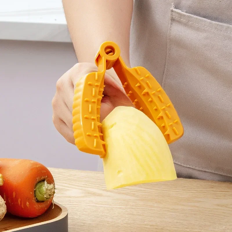 Protector Kitchen Hand Vegetable Cutting Hand Protector Garlic Grind Tools Mashed Shave Kitchen Finger Protector Potatoes S G5y4