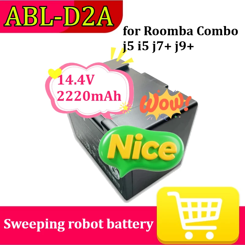 

Аккумулятор ABL-D2A (2220 мАч, 32 Вт·ч, 14.4 В) для роботов-пылесосов Roomba Combo j5, i5, j7+, j9+, i4, i4+, i4 Plus, 4150, 4550, 4552