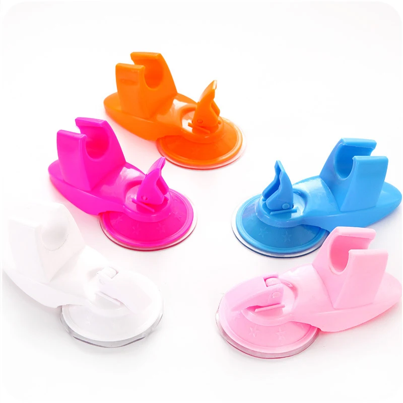 Base de boquilla ajustable de PP sin perforaciones, soportes de montaje de cabezal de ducha, grifo de ventosa fuerte, soporte fijo, accesorios de baño