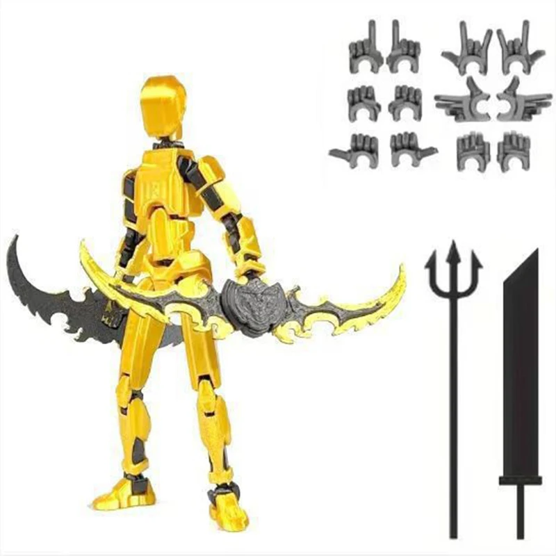 3rd Generation Lucky 13 Figure Toys Dummy 3D Printed Movable Shapeshift Robot Action Figuras DIY Mannequin Decompression Toys