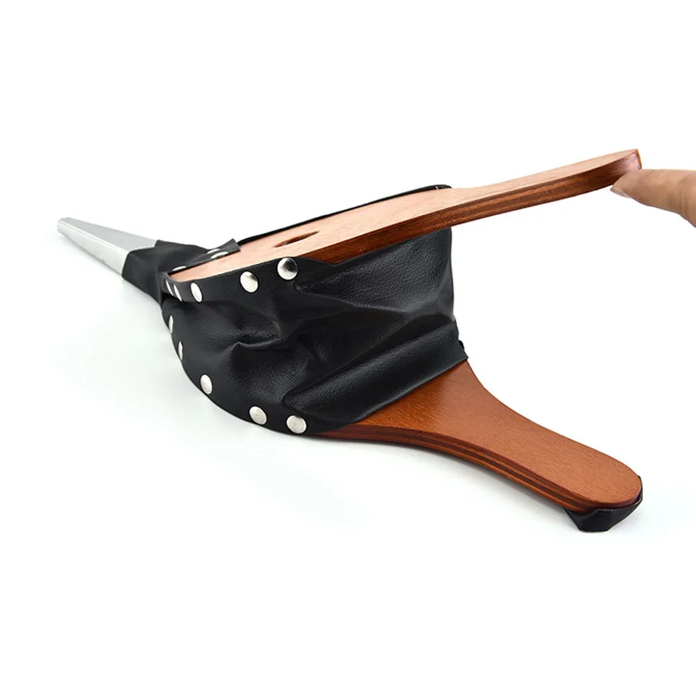 Manual Wooden Blower Outdoor Barbecue Tool Portable Fireplace Bellows Wood Air Blower for Camping Fire Pit Smoking Use