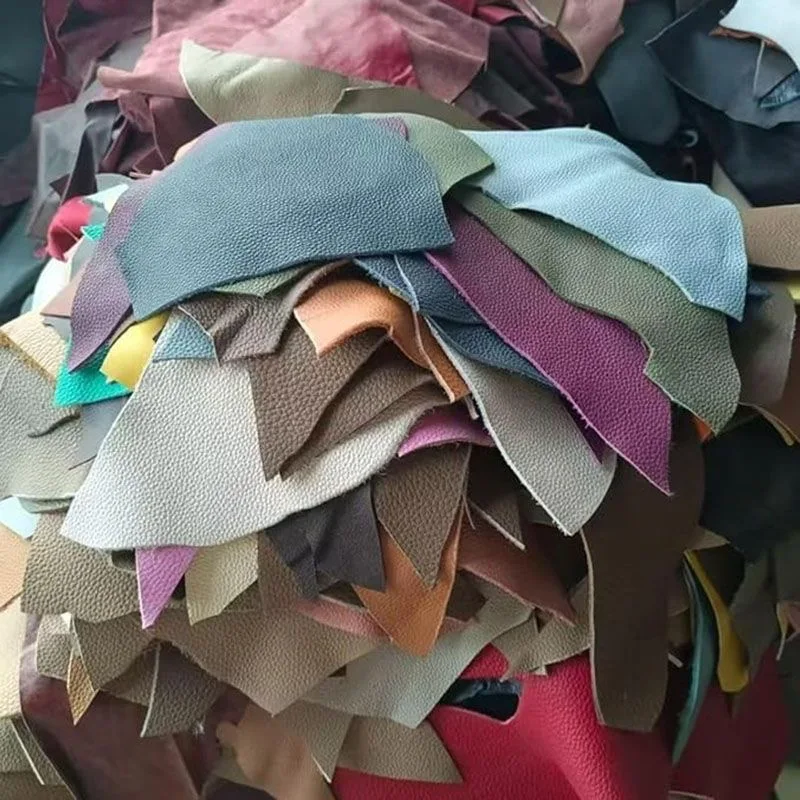 First layer cowhide, genuine leather, scraps, crushed leather, handmade DIY color mixed soft cowhide, 1.5mm thickness lychee pat