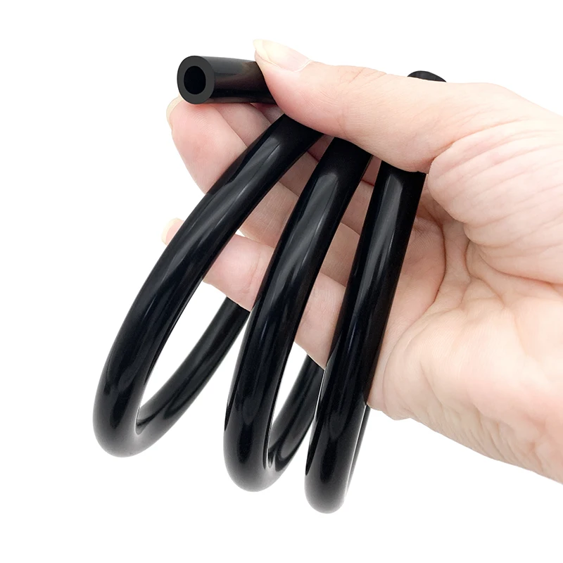 1M 29 sizes 2mm to 25mm Food Grade Black Silicone Tube Rubber Hose Water Gas Pipe