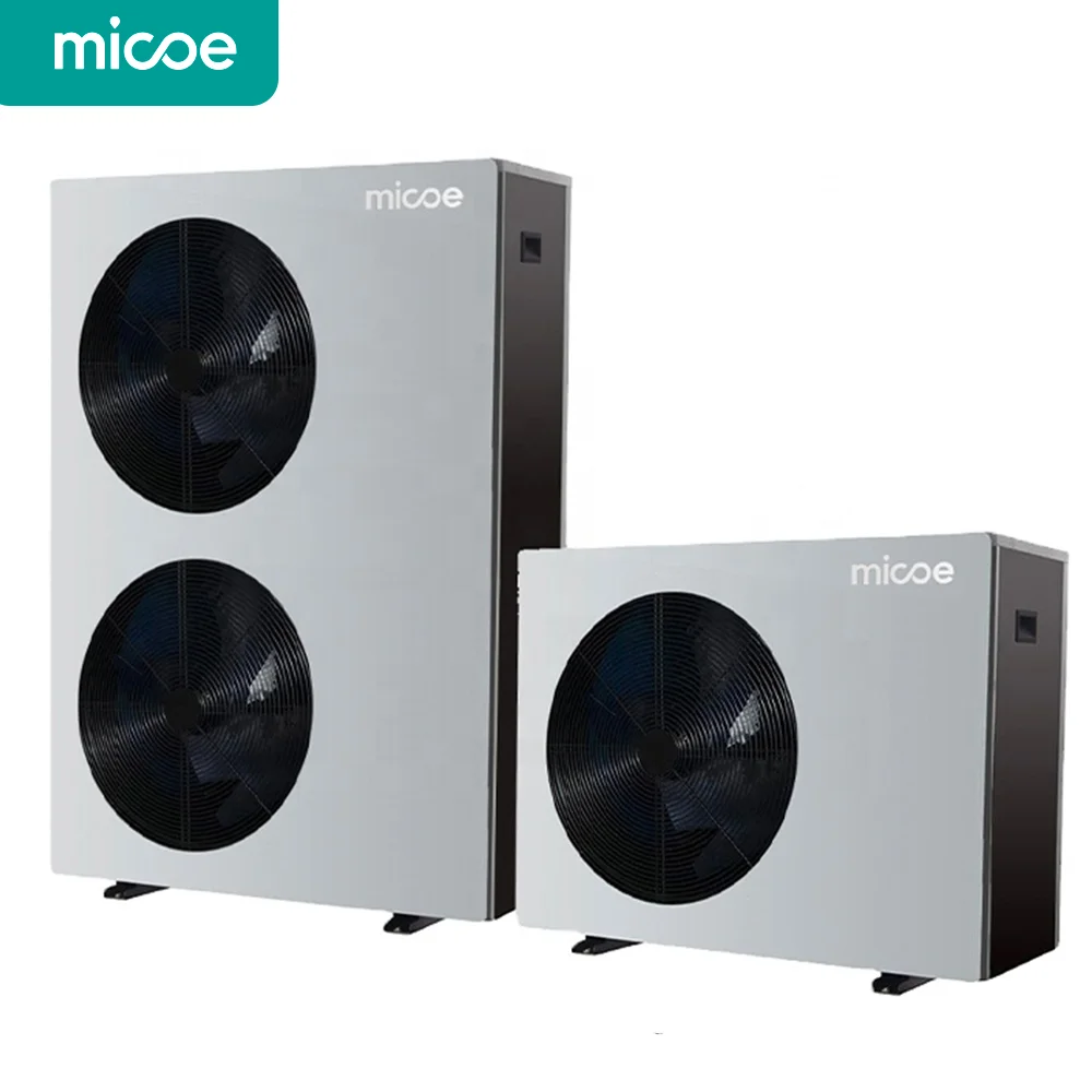 

Micoe Factory Price WIFI R32 Solarkeymark A+++ EVI DC Inverter Monoblock Air Source Heat Pumps With 6kw - 24KW Options