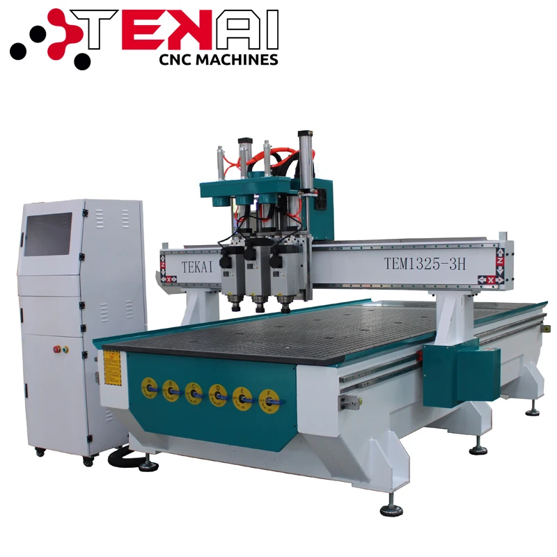 TEM1325-3H Stl Modele 3D CNC Router Maszyny do obróbki drewna do produkcji drzwi do szafek kuchennych z drewna