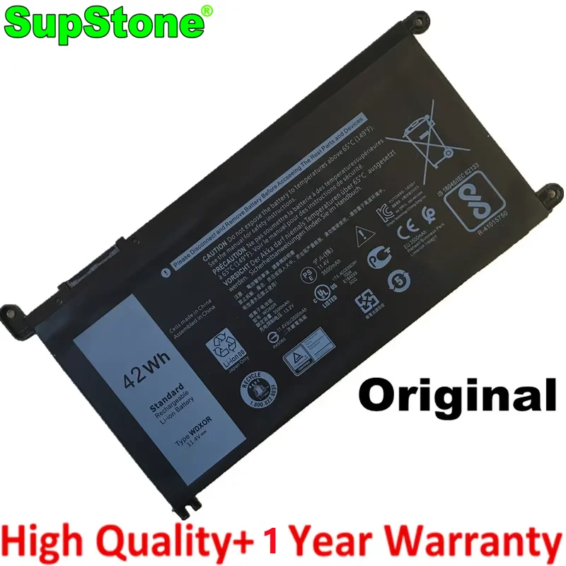 SupStone WDX0R Battery For Dell Inspiron 14 7000 5567 5570 7560 7472 7460 7368 7378 5565,Latitude 3488 3580 WDXOR P66F P26T P58F