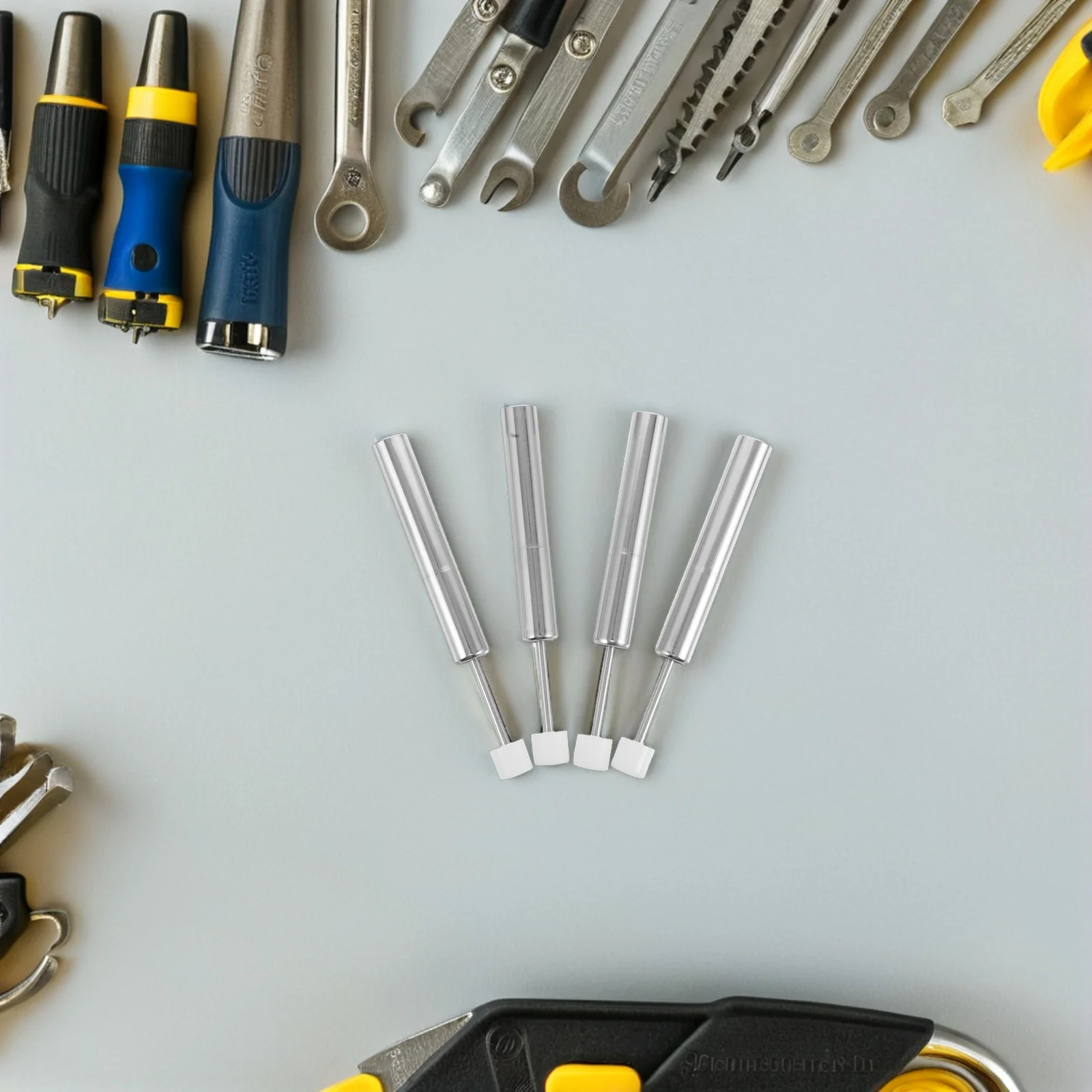 

4pcs Stainless Steel Plastic Soft-Close Noise-Reduction Universal Kitchen Bathroom Wastebasket Micro Hydraulic Mechanism Heavy