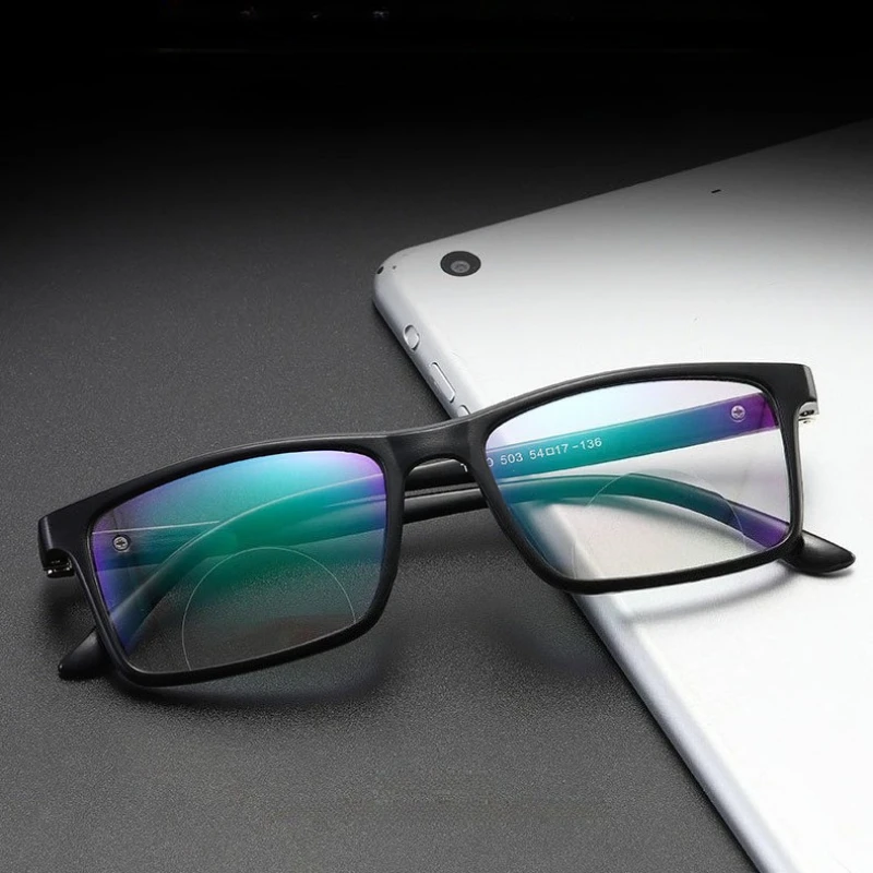 Progressive Bifocals Reading Glasses Anti Blue Light Blocking Presbyopia Near Far Hyperopia Eyeglasses for Man Woman +1.0~+4.0