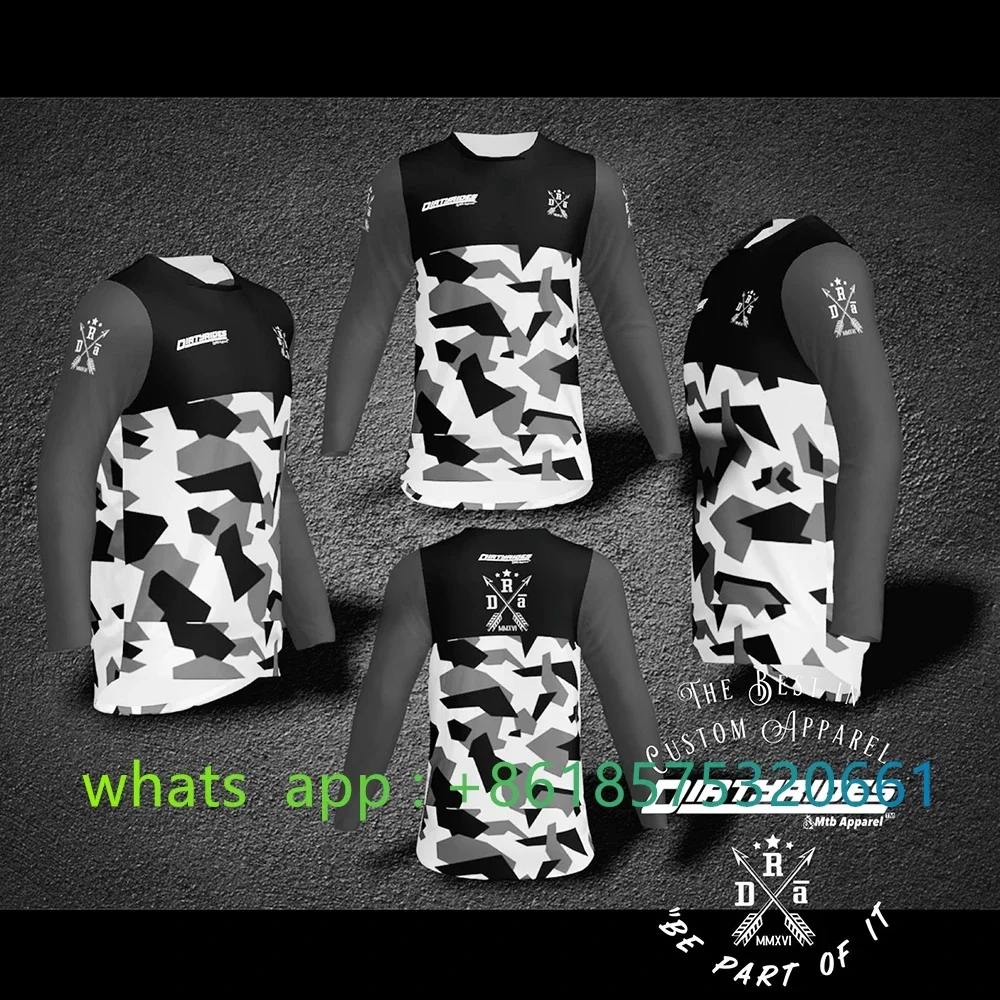 

Whitehead Men Mtb Jersey Motorcycles Enduro Racing Sportswear Downhill Mountain Jersey Motocross Dirt Bike Mtb Shirts Offroad Dh