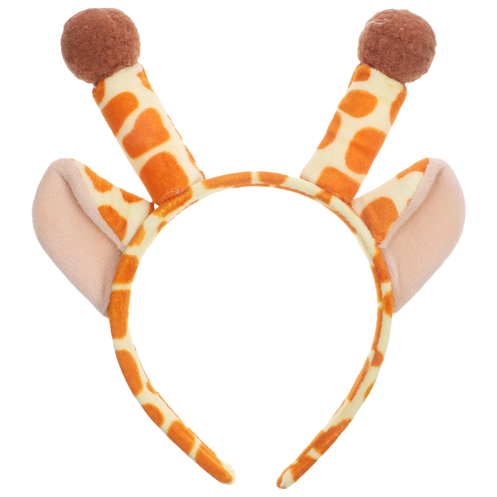 

Plush Cartoon Giraffe Antler Headband Light Weight Non Fading Ears Horns Women Photo Prop Cosplay Party Birthday Gift 2pcs