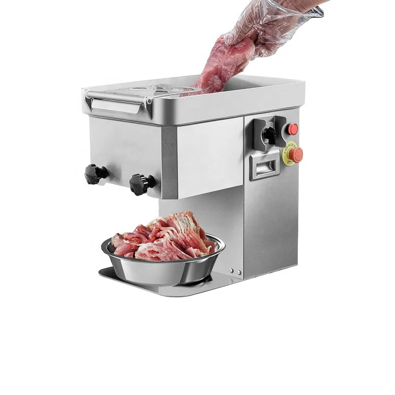 

Настольная электрическая машина для нарезки свежего мяса производительностью 250 кг/ч