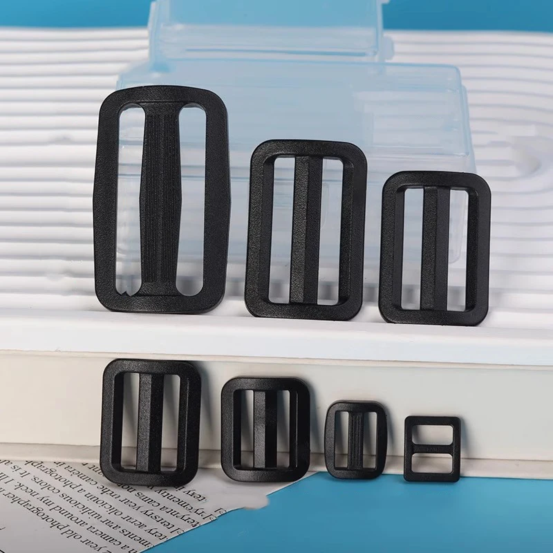 

10-50Pcs 20-50mm Black Plastic Buckles Tri Glide Slider Adjust Buckle for Backpack Straps Webbing Belt Clasp Sewing Supplies