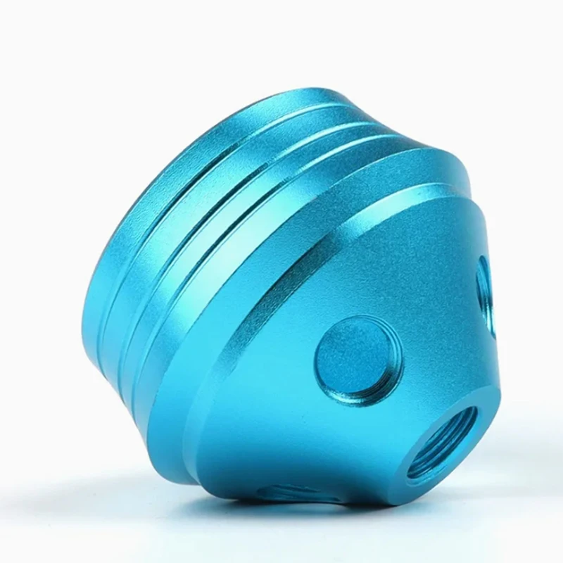 CNC machined aluminum alloy color anodized fluid system special-shaped joint accessories