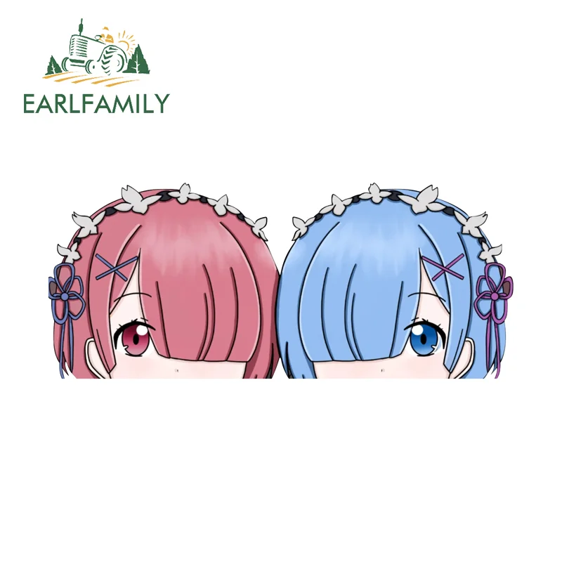 EARLFAMILY Remram Motorcycle Car Bumper Window Stickers Popular Anime Item Car Door Decal Sunscreen Vinyl JDM Camper Accessories
