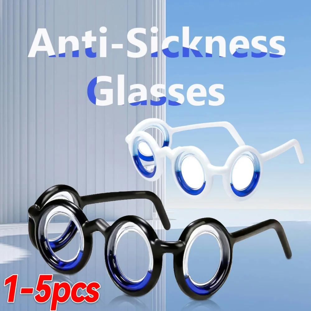 Óculos Anti-Vertigem Sem Lentes, Óculos Anti-Náusea, Óculos de Alívio para Enjoos, Acessórios para Óculos Anti-Dizziness para Crianças e Adultos