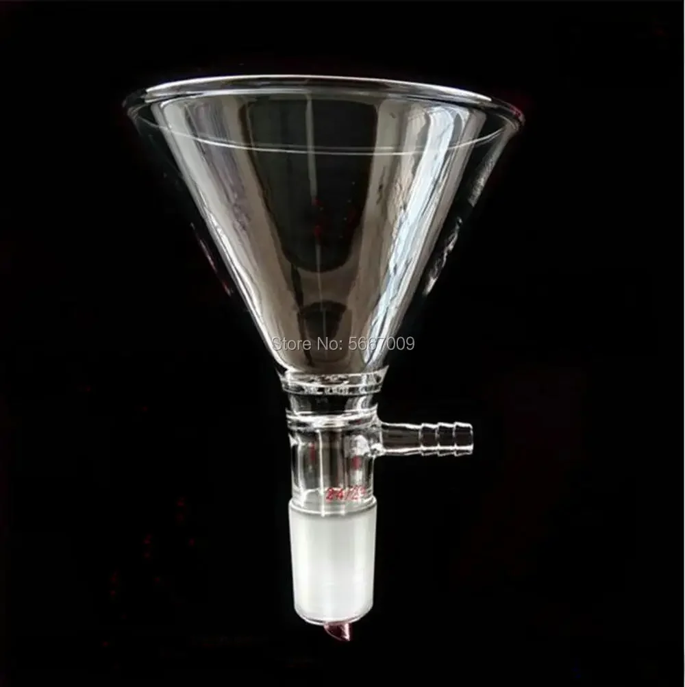 

1Pcs Clear 60mm to 150mm Lab Glass Conical Filter Funnel Triangle Suction Funnel 19# 24# Standard joint