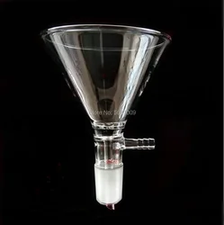 1Pcs Clear 60mm to 150mm Lab Glass Conical Filter Funnel Triangle Suction Funnel 19# 24# Standard joint