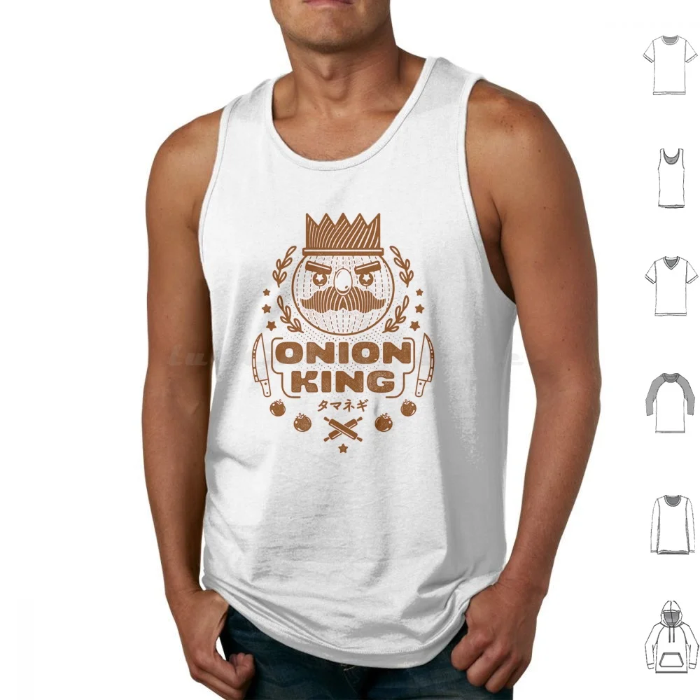 Onion King Tank Tops Print Cotton Overcooked Overcooked 2 Onion King Kevin Onion King Video Game Gaming Game Games Gamer