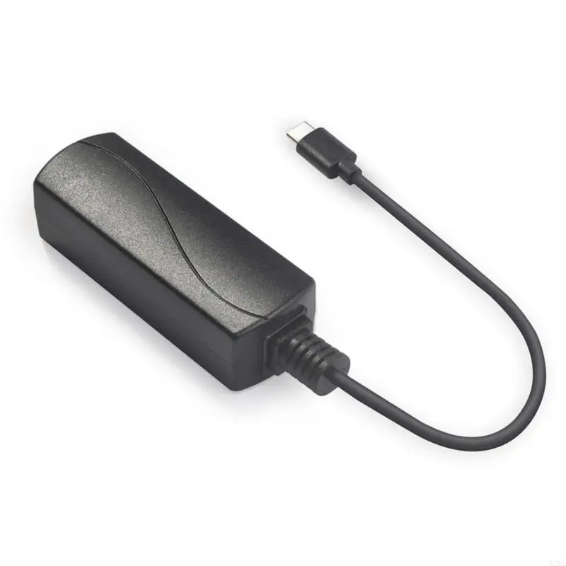 62KA POE до USB C Adapter для телефонов и таблеток USB C Ethernet Converter 10/100 Мбит/с