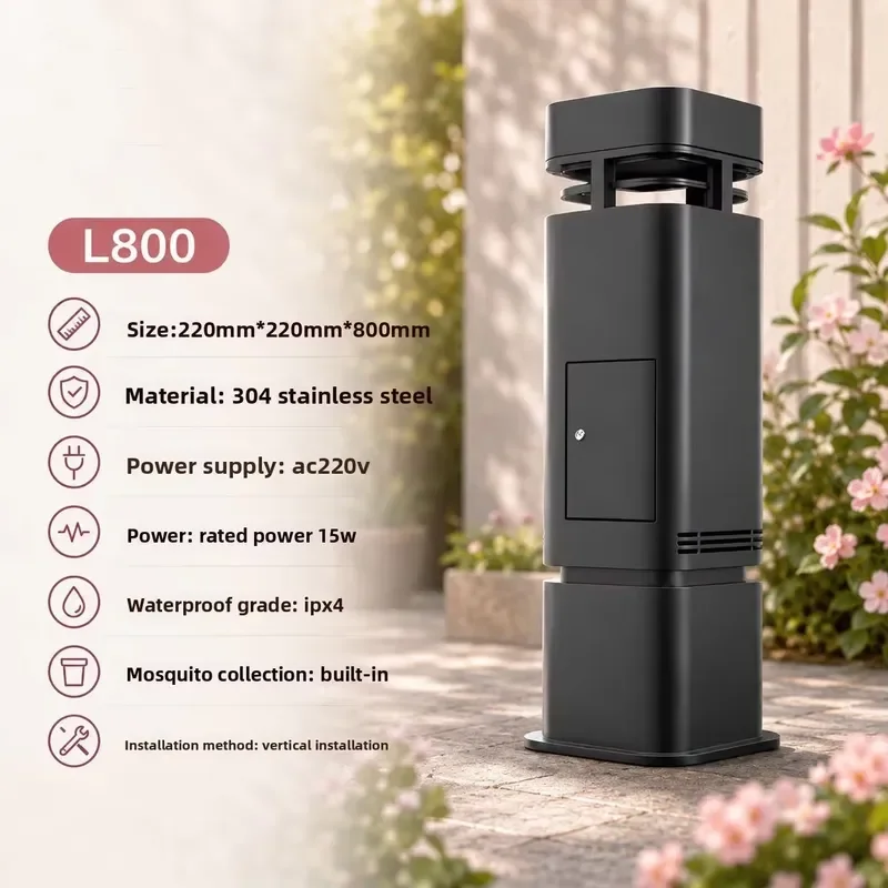 i DaringFish Bionic Mosquito Trap with 304 Stainless Steel Model L800 for Commercial Use in Schools & Enterprises