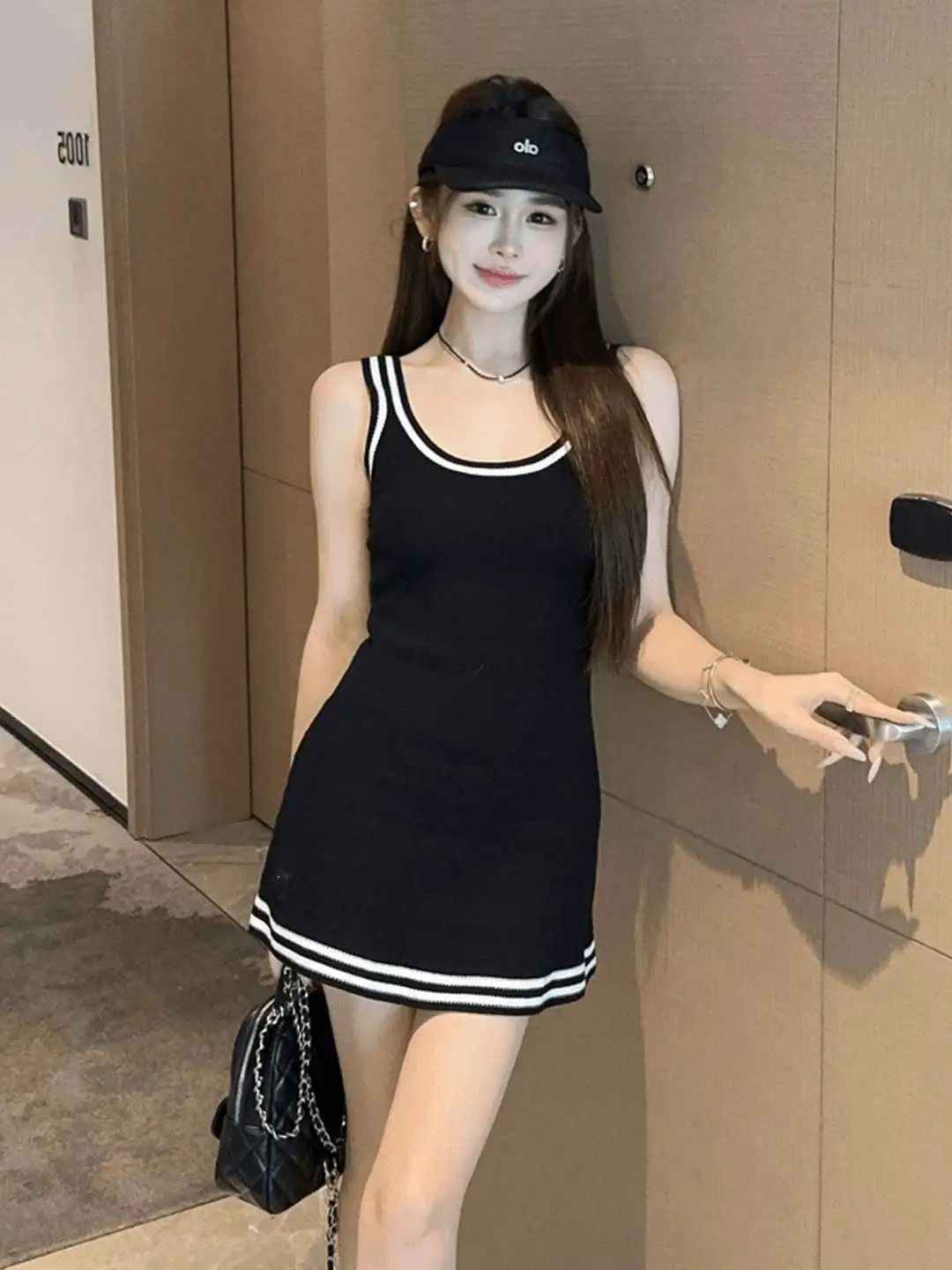 Kleur Blo Svel Gebreid ter Dr Dames Hoge Taille Slim Fit Rok Zomer Nieuwe Sle Pendelen Koreaanse versie