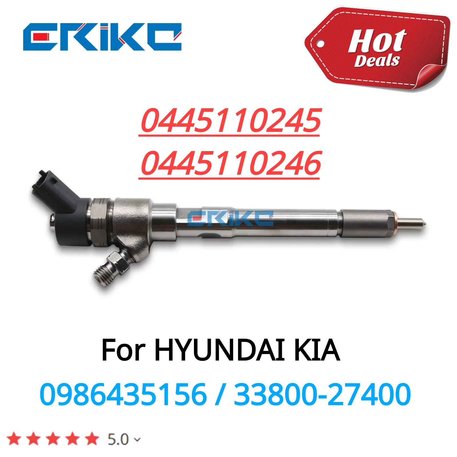 

33800-27400 0445110245 Diesel Fuel Injector Spray 0445110246 For HYUNDAI KIA Ceed Sportage Carens 2.0D 0986435156